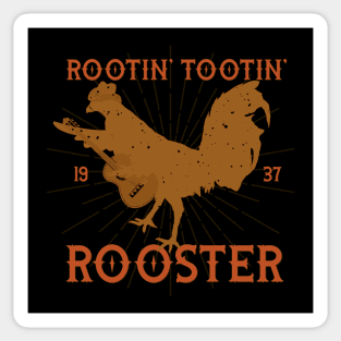 Rootin' tootin' cowboy rooster Sticker